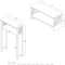 Alaterre Furniture Coventry Over Toilet Open Storage Shelf, Bath Shelf with Two Towel Rods ANCT703WH - alternate 8